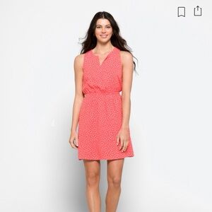 41 Hawthorne Trisha split neck dress (Pink-Coral)
